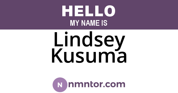 Lindsey Kusuma