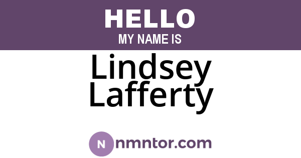 Lindsey Lafferty