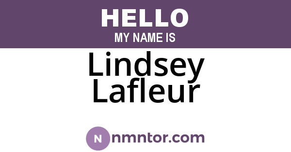 Lindsey Lafleur