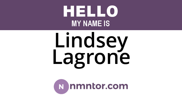 Lindsey Lagrone