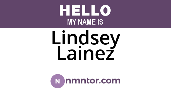 Lindsey Lainez