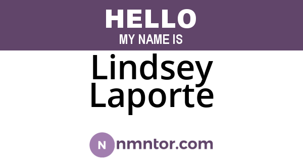 Lindsey Laporte