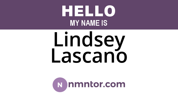 Lindsey Lascano