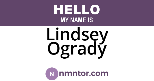 Lindsey Ogrady