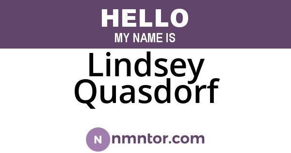 Lindsey Quasdorf