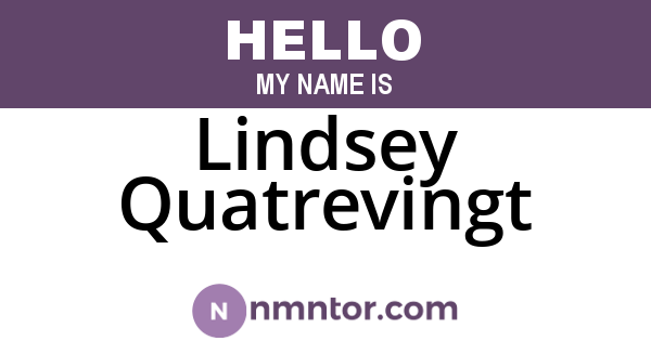 Lindsey Quatrevingt