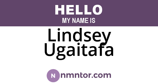 Lindsey Ugaitafa