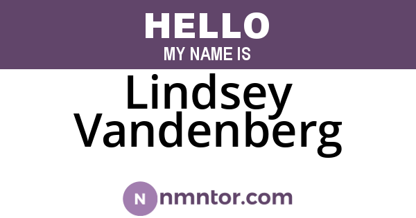 Lindsey Vandenberg
