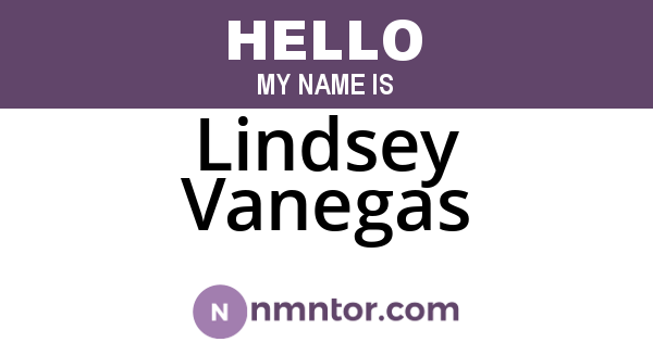 Lindsey Vanegas