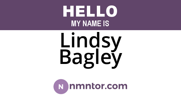 Lindsy Bagley