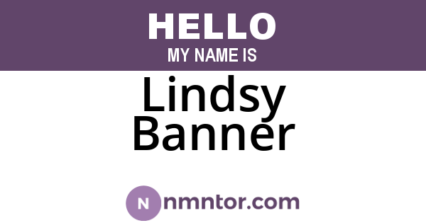 Lindsy Banner