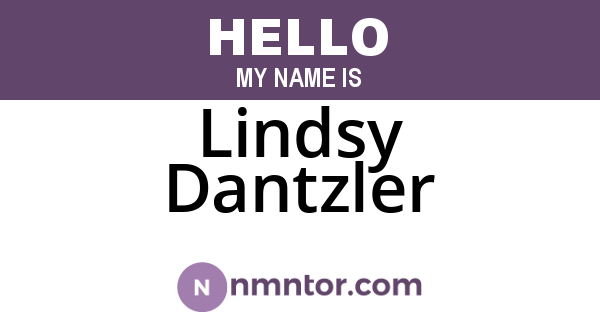 Lindsy Dantzler