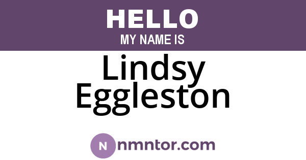 Lindsy Eggleston