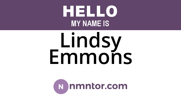 Lindsy Emmons