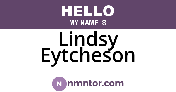 Lindsy Eytcheson