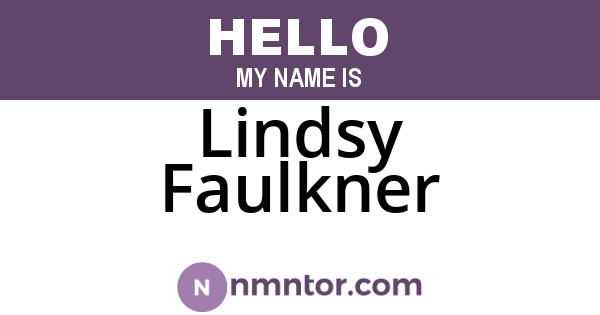Lindsy Faulkner