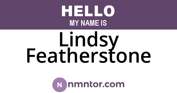Lindsy Featherstone