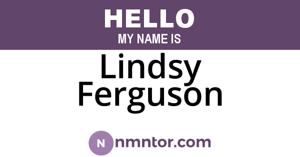 Lindsy Ferguson