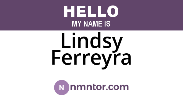Lindsy Ferreyra