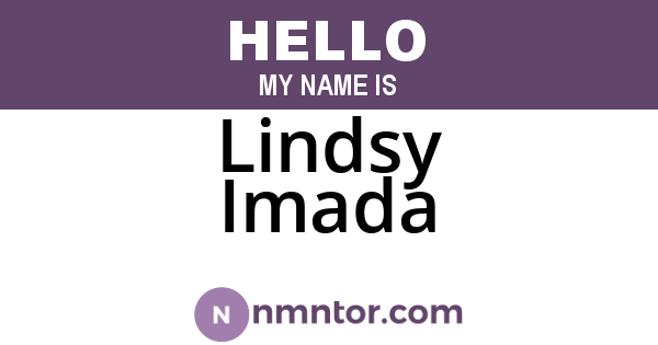 Lindsy Imada