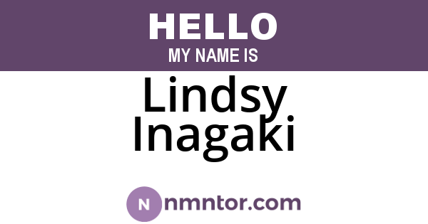 Lindsy Inagaki