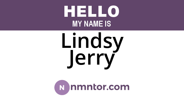 Lindsy Jerry