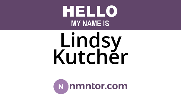 Lindsy Kutcher