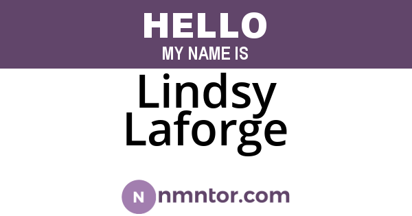 Lindsy Laforge