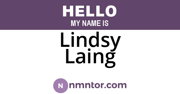 Lindsy Laing