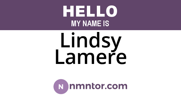 Lindsy Lamere