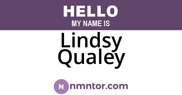 Lindsy Qualey