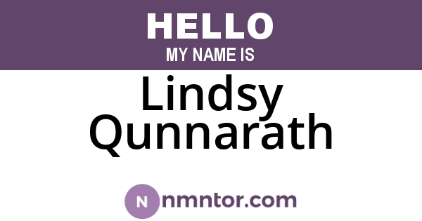 Lindsy Qunnarath