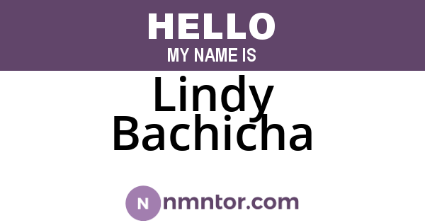 Lindy Bachicha