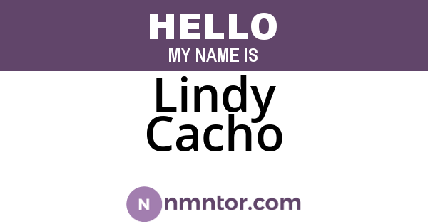 Lindy Cacho