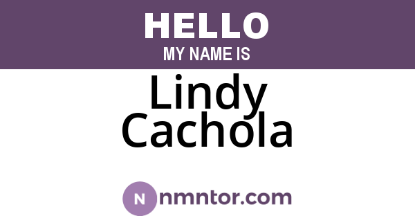 Lindy Cachola
