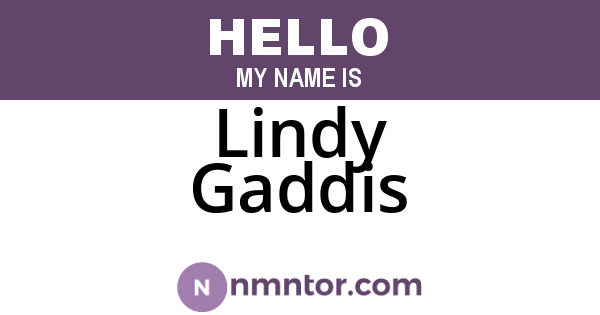 Lindy Gaddis