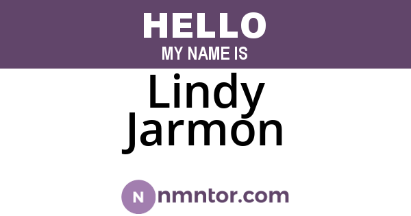 Lindy Jarmon