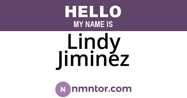 Lindy Jiminez