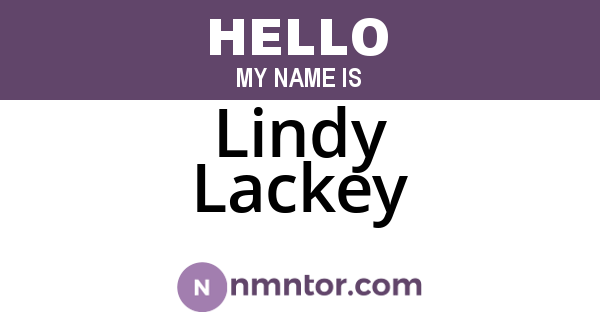 Lindy Lackey