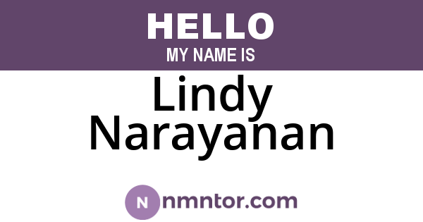 Lindy Narayanan