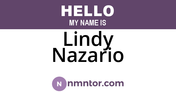 Lindy Nazario
