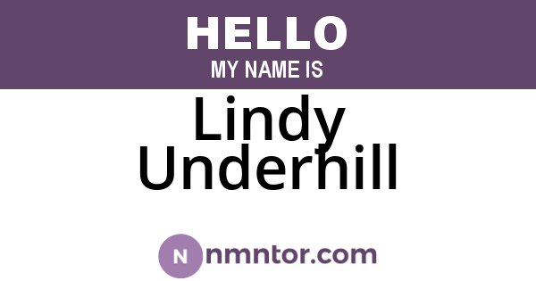 Lindy Underhill