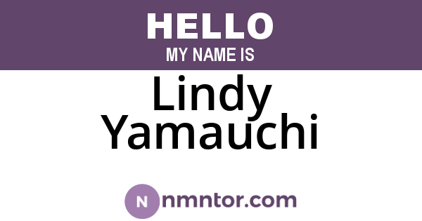 Lindy Yamauchi