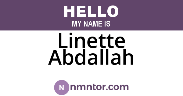 Linette Abdallah