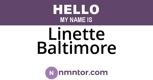 Linette Baltimore