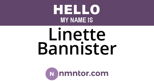 Linette Bannister
