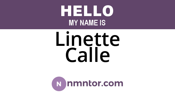 Linette Calle