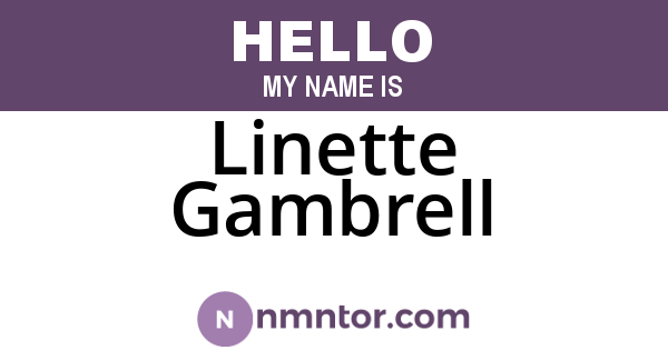 Linette Gambrell