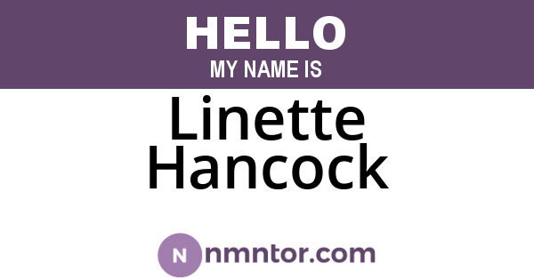 Linette Hancock