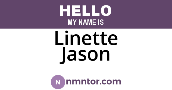 Linette Jason